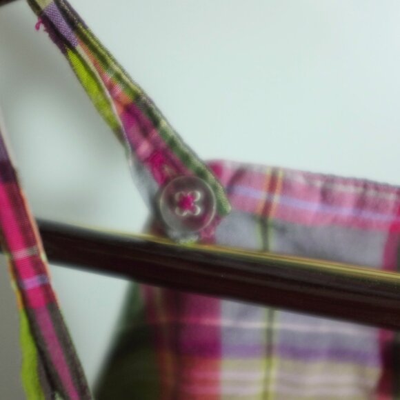 Baby Gap pink and green plaid tank top tunic blouse 4T - Picture 5 of 6